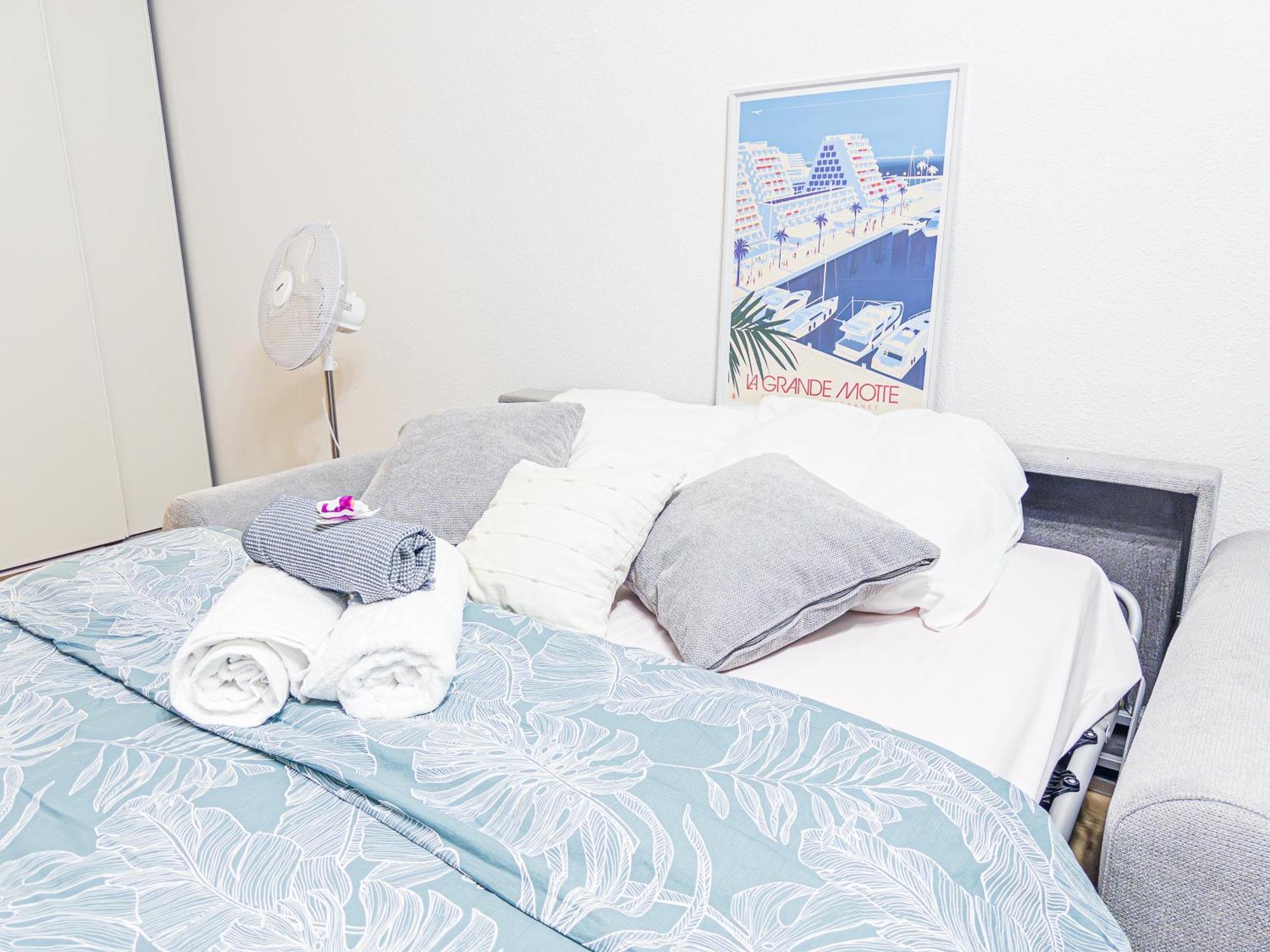 Horizon Piscine, Clim Wifi Parking Cosy 3min De L'etang Prosconciergerie Apartment La Grande-Motte