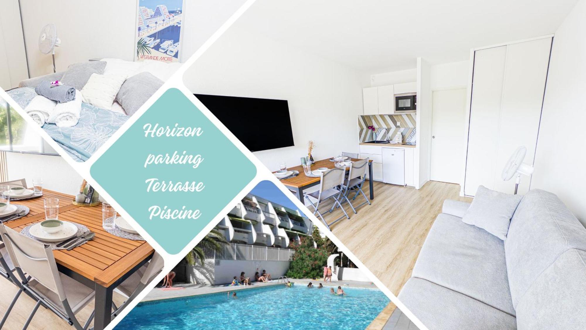Horizon Piscine, Clim Wifi Parking Cosy 3min De L'etang Prosconciergerie La Grande-Motte